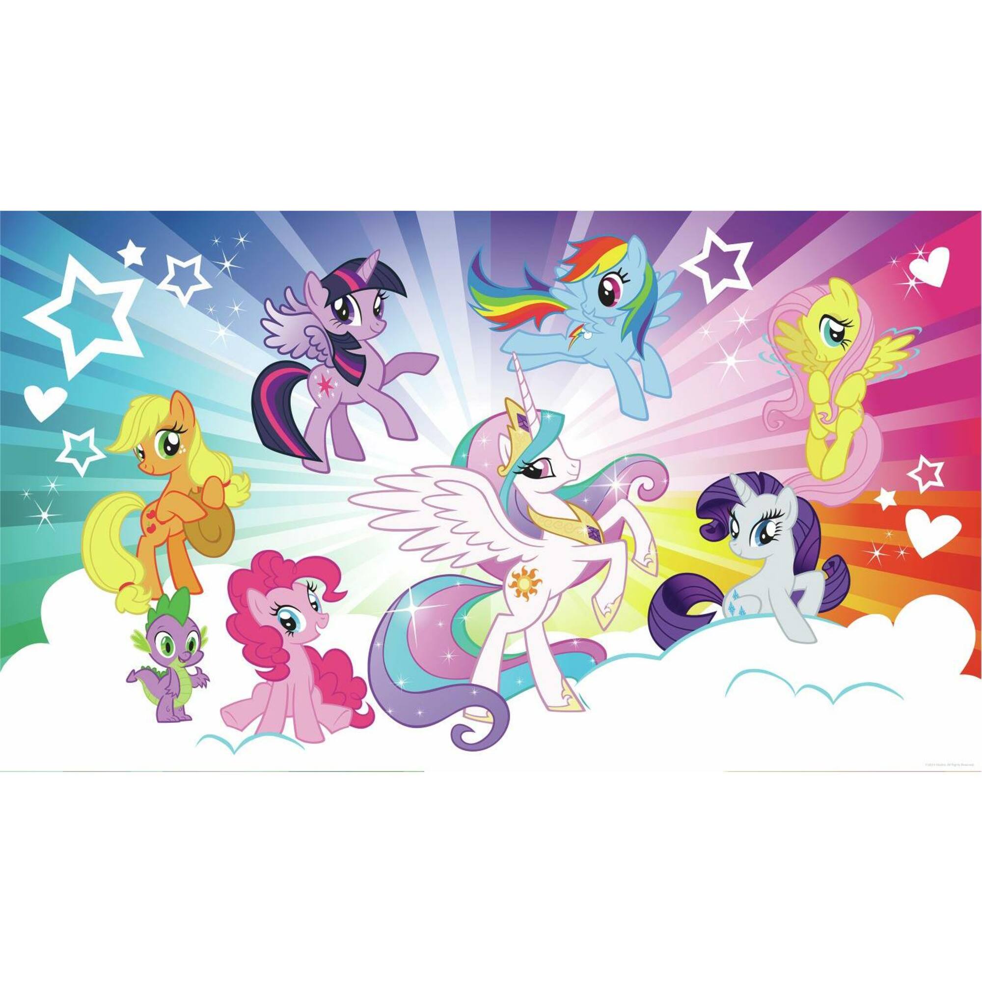 RoomMates My Little Pony Cloud XL Chair Rail Prepasted Mural